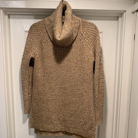 a new day Sweaters - Tan Turtleneck Sweater
